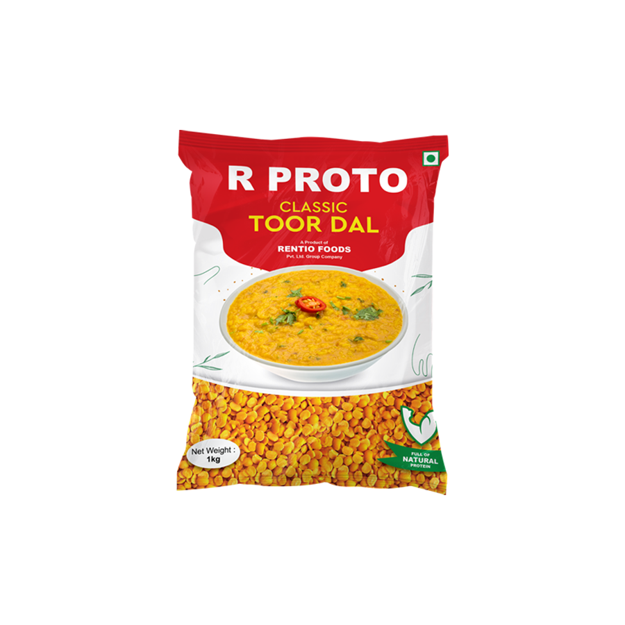R Proto Classic Toor/Arhar Dal - 1kg x 2 | 5kg