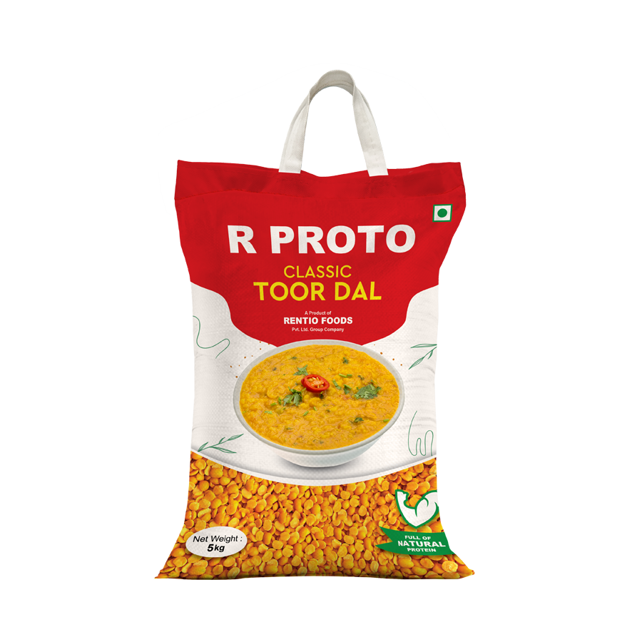 R Proto Classic Toor/Arhar Dal - 1kg x 2 | 5kg