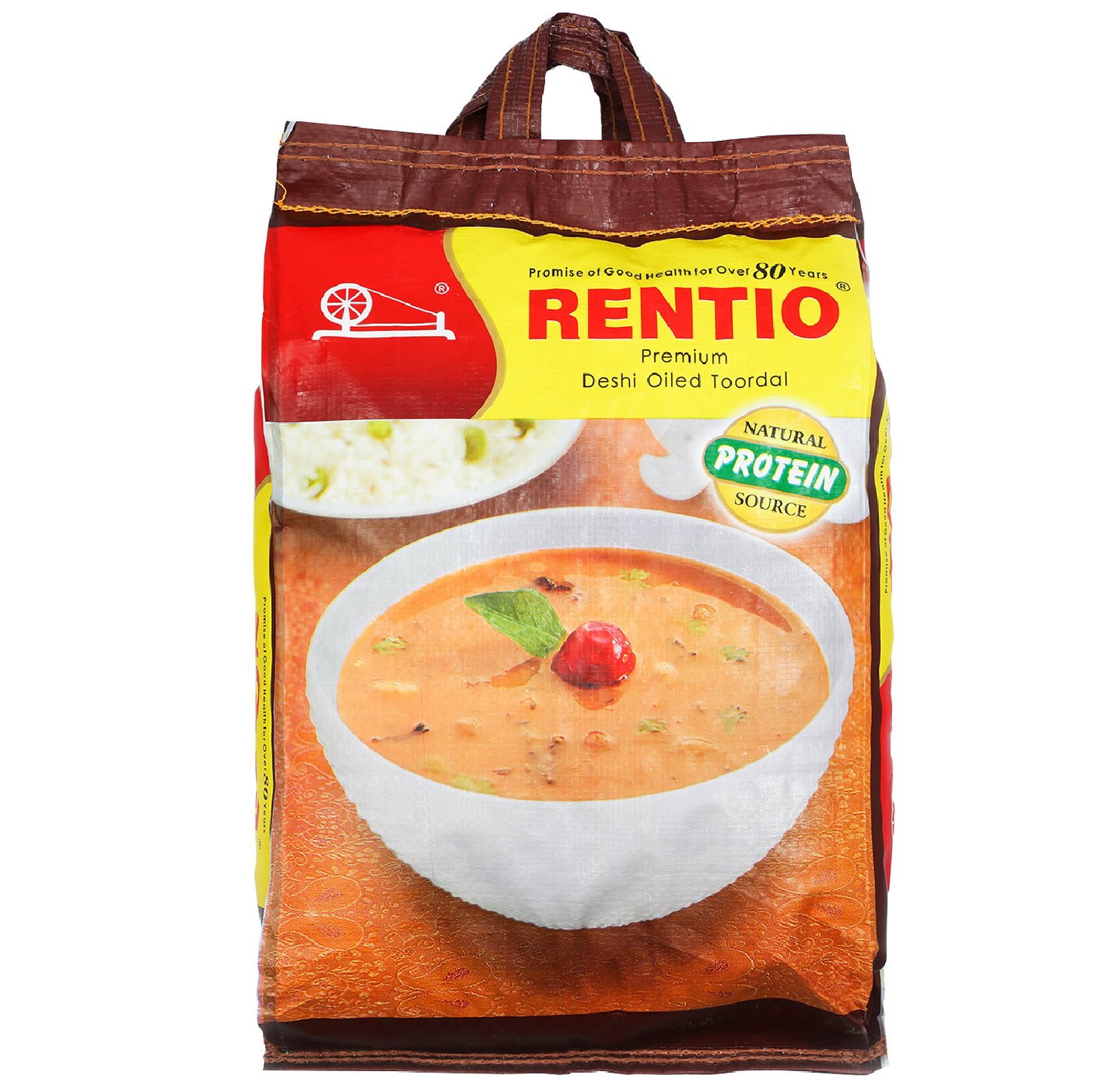 RENTIO Premium Desi Oiled Toor Dal - 1kg x 2 | 2kg | 5kg | 10kg