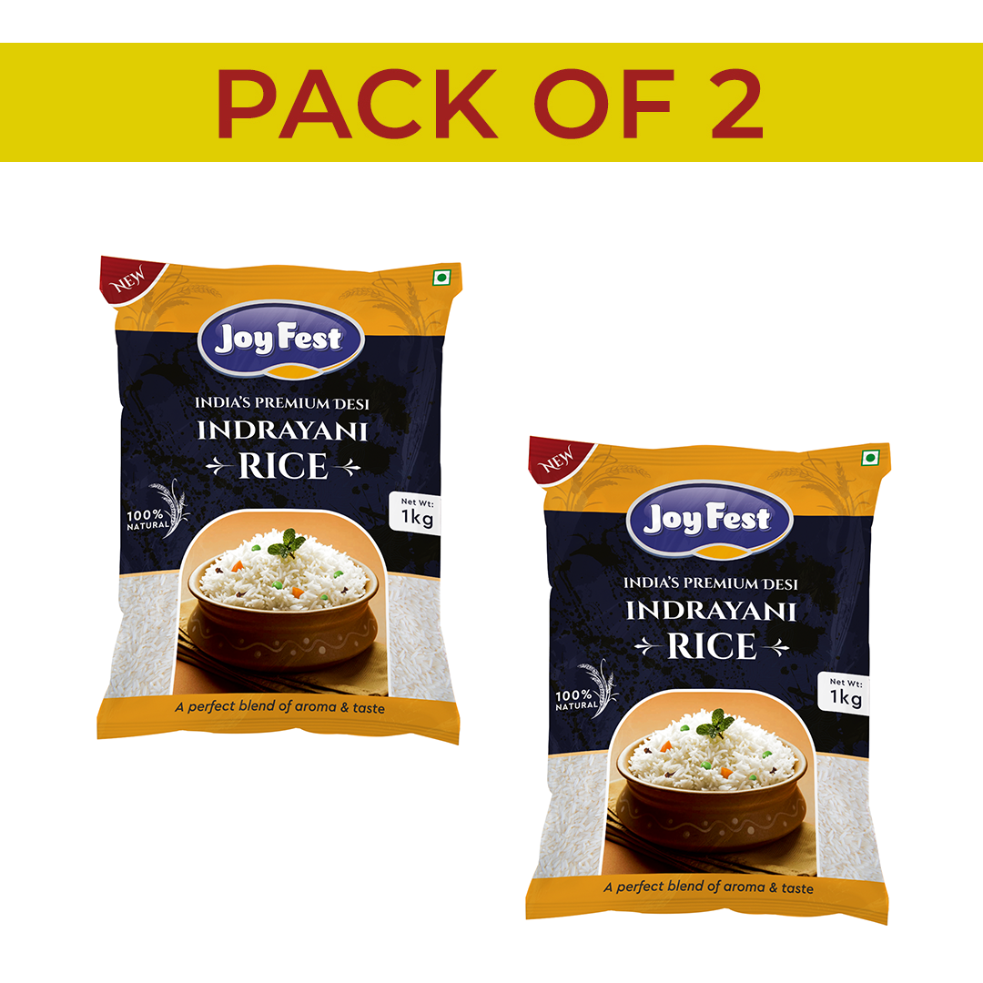 Rentio Joyfest Premium Indrayani Rice - 1kg x 2 | 5kg