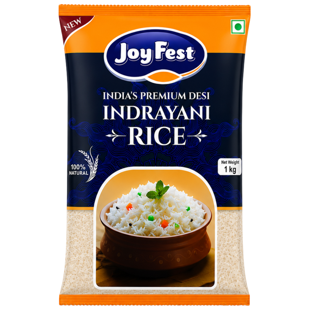 Rentio Joyfest Premium Indrayani Rice - 1kg x 2 | 5kg