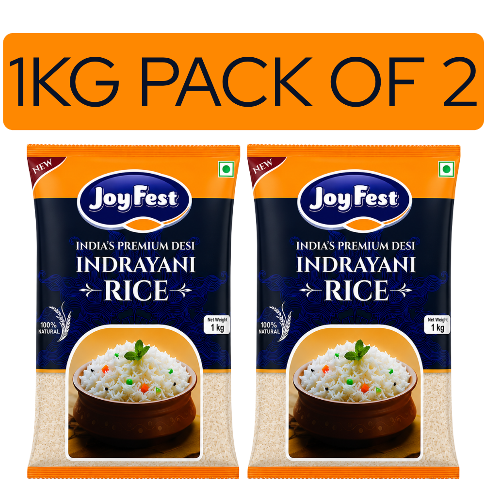 Rentio Joyfest Premium Indrayani Rice - 1kg x 2 | 5kg