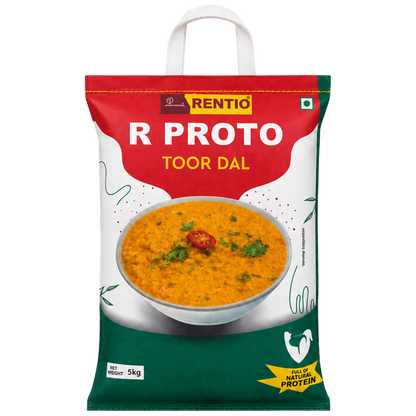 RENTIO R Proto Toor/Arhar Dal - 1kg x 2 | 5kg