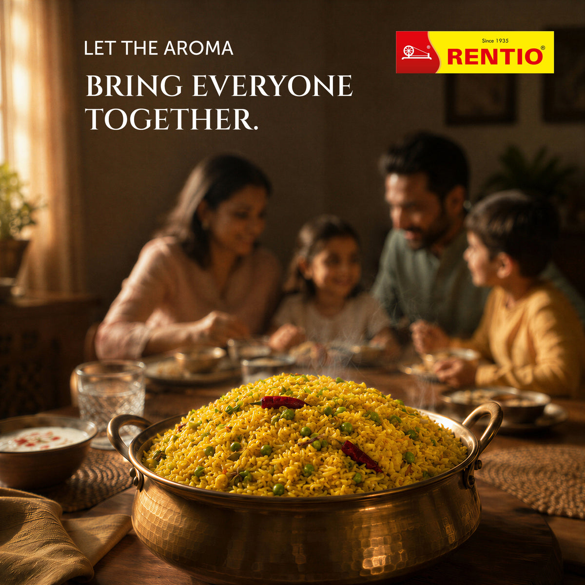 Rentio Joyfest Premium Indrayani Rice - 1kg x 2 | 5kg