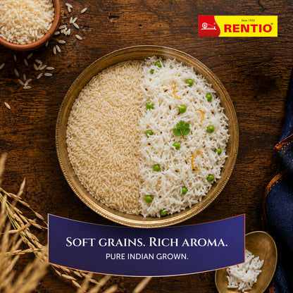 Rentio Joyfest Premium Indrayani Rice - 1kg x 2 | 5kg