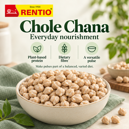 Rentio Kabuli Chana 2kg Unpolished (1kg 2 Packs)