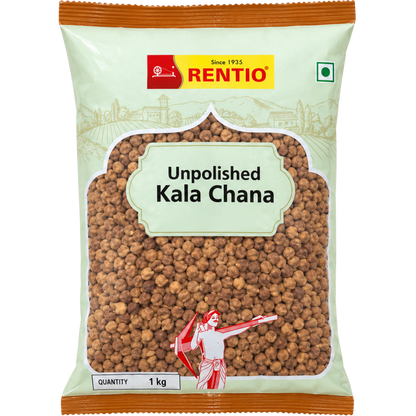 Rentio Desi/Kala Chana 2kg Unpolished (1kg 2 Packs)