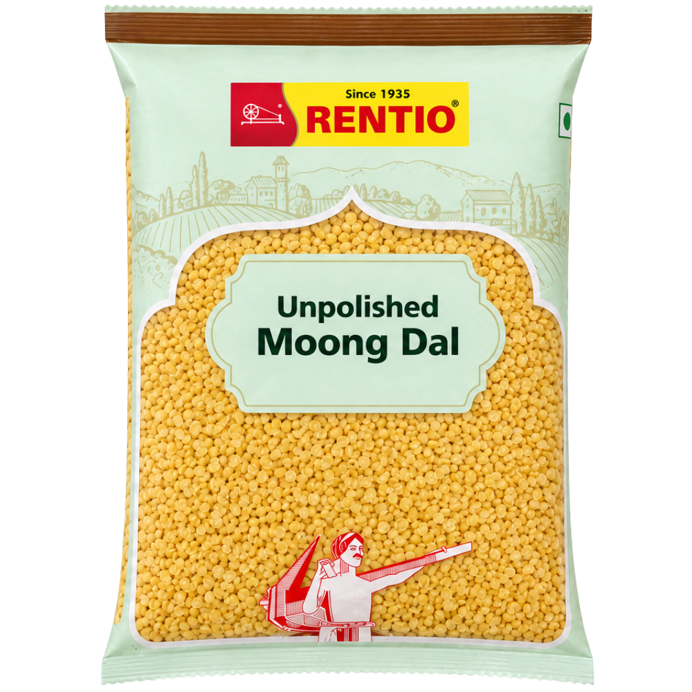 Rentio Moong Dal 2kg Unpolished (1kg 2 Packs)