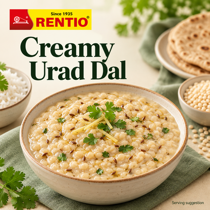 Rentio Urad Dal 2kg Unpolished (1kg 2 Packs)