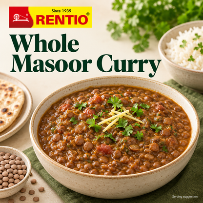 Rentio Whole Masoor 2kg Unpolished (1kg 2 Packs)